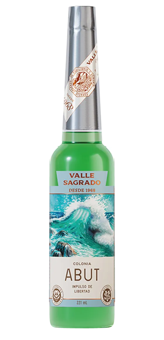 Botella de Colonia Abut, línea Valle Sagrado