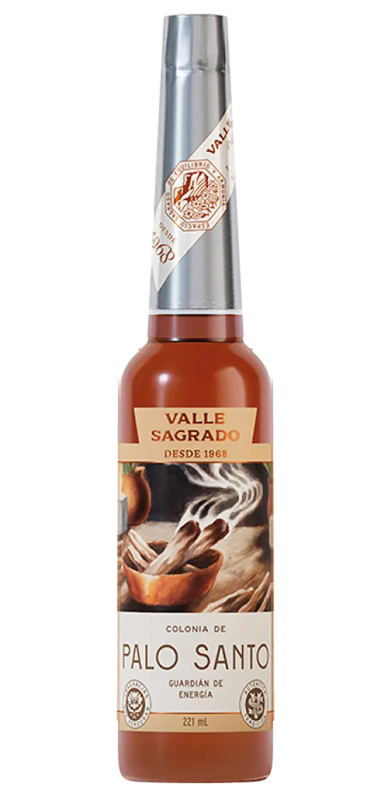 Botella de Colonia de Palo Santo, línea Valle Sagrado