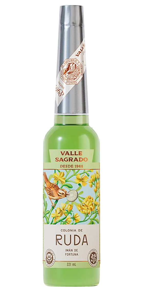 Botella de Colonia de Ruda, línea Valle Sagrado