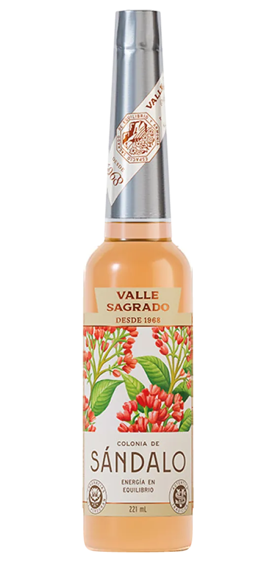 Botella de Colonia de Sándalo, línea Valle Sagrado